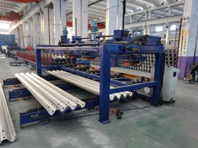 China Glazed Tile Roll Forming Machine , W Shaped Guardrail Pile Driving Machine for sale