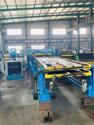 China 0.8mm Polyurethane Sandwich Panel Production Line , 30m Sandwich Panel Production Machinery for sale