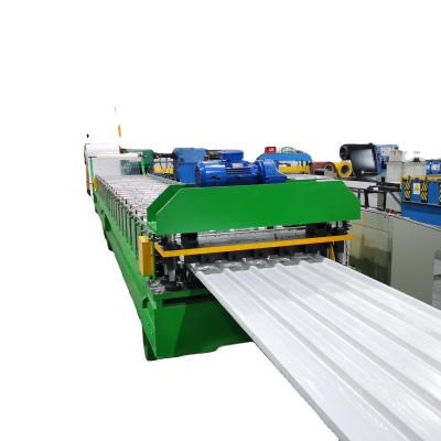 China Trapezoid Profile Sheet Making Machine , Tr4 Tr5 Ibr R Panel Roll Former for sale