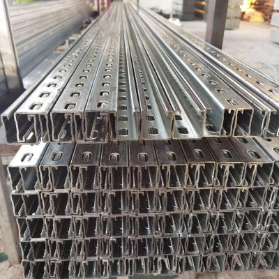 China High Productivity Unistrut U Channel Roll Forming Machine 15m/Min for sale