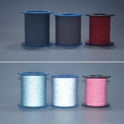 China 0.3MM Natural Gray Color High Light Reflective Strip Reflective Thread Reflectiving Yarn for sale