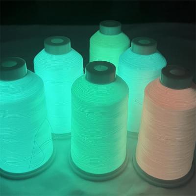 China 150D-900D Glow Dark Yarn  Multi Color Sewing Embroidery Thread for sale