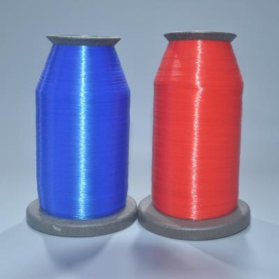 China 120D 0.12mm Polyamide Yarn Blue Color Invisible Embroidery Thread for sale