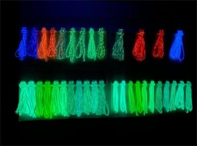 China Sewing Thread Luminous Yarn 150D Glow In The Dark Wool Yarn for sale