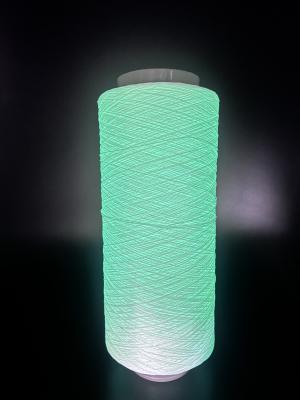 China Material de poliéster de fio branco luminoso com 8 horas de tempo de brilho à venda