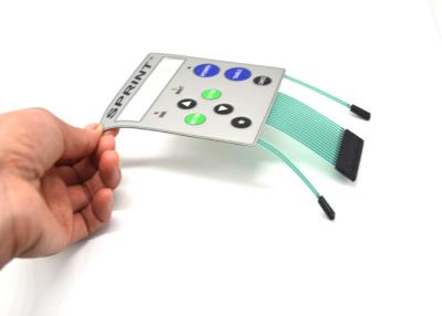 China Interruptor de membrana del regulador de impresora LED con los botones grabados en relieve táctiles en venta