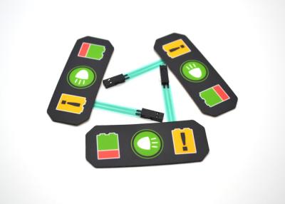 China Tactile Metal Dome Single Button Membrane Switch For Mowing Machine 75mm*30mm for sale