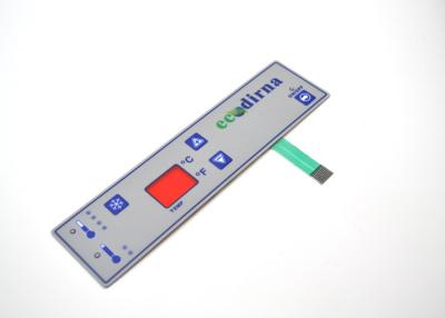 China Teclado numérico gravado plástico 175mmx45mm do interruptor do toque da membrana da abóbada do metal à venda