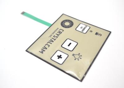 China PET PC Material Metal Dome Membrane Switch With LED Waterproof 90x100mm for sale