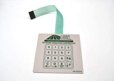 China Network Irrigation Controller Metal Dome Membrane Switch With Embossed Tactile Type for sale