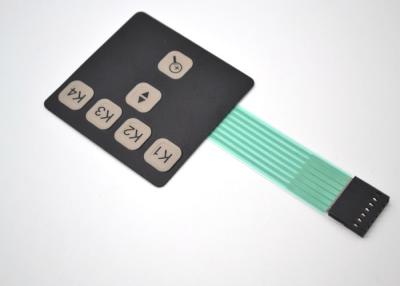 China Embossed Tactile Metal Dome	Membrane Switch Keyboard With Male Connector Cable for sale