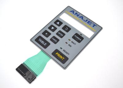 China Dustproof LED Display Metal Dome Membrane Switch With 3M55230 Back Adhesive for sale