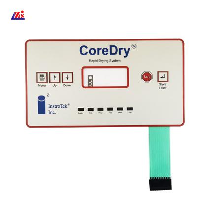 China Silk Screen Printing Graphic Overlay Membrane Switch Panel for sale