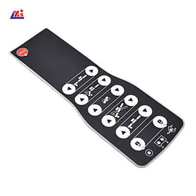 China Flat Buttons Custom Embossed Membrane Switch Keypad for sale