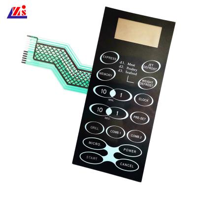 China Pet Tactile 115x130mm Embossed Sealed Membrane Keypad for sale