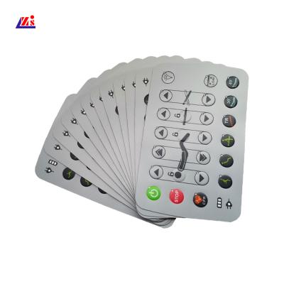 China PET Overlay 0.2mm Flat Key Membrane Switch Panel for sale