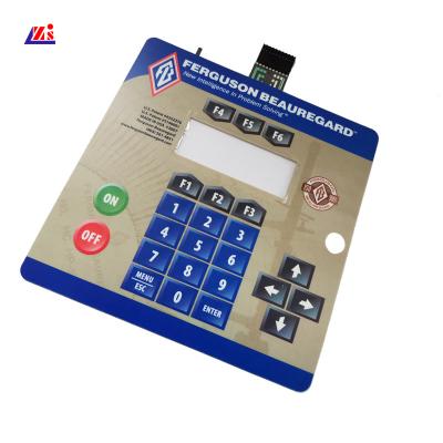 China Overlay Adhesive 0.3mm Push Button Tactile Membrane Switch for sale