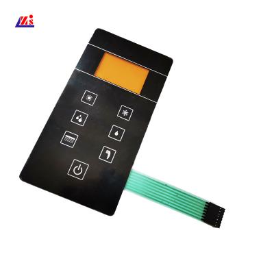 China Tactile LCD Clear Window 0.3mm Membrane Panel Switch for sale