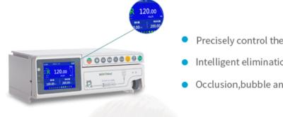 China 5% Accuracy Veterinary Medical Equipment Infusion Pumps; VTBI completion; Stackable; Upstream/Downstream Occlusion Alarm for sale
