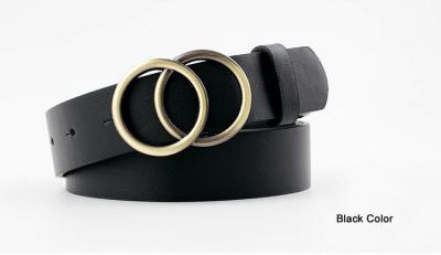 China Falsa correa de cintura elástico doble de la PU de Ring Dress Waist Belt Soft para los vestidos en venta
