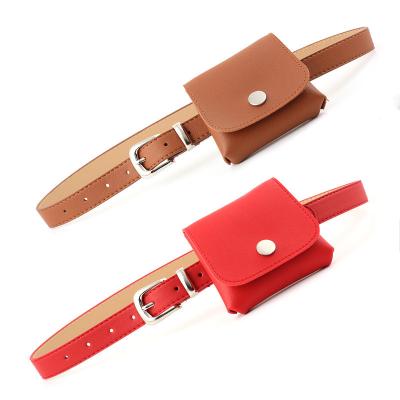 China Small Pouch Pu Leather Belts Bag Waist Purse Removable for sale