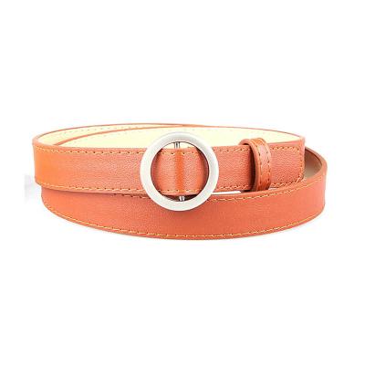 China Trouser Punk Pu Leather Belts 90cm O Ring Buckle Belt for sale