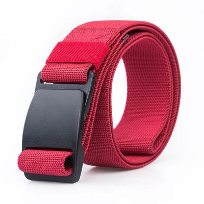 China Invisible Fabric Elastic Belt Nickel Free Flat Buckle Belt Plastic 110cm for sale
