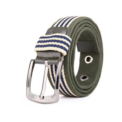 China Alloy Buckle Cotton Canvas Belt for sale