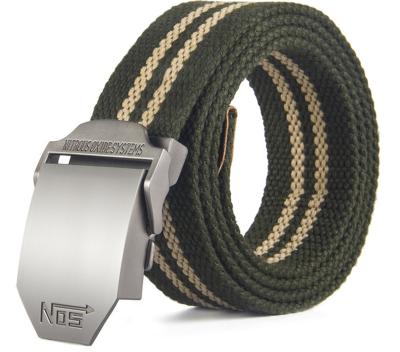 China High End Crossing 120cm Alloy Buckle Nylon Belt Military Style Web Belt for sale