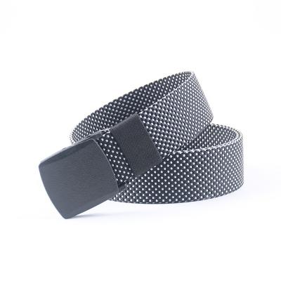 China Woven 3.8cm Wide Military Style Web Belts Tactical 125cm Plastic Buckle for sale
