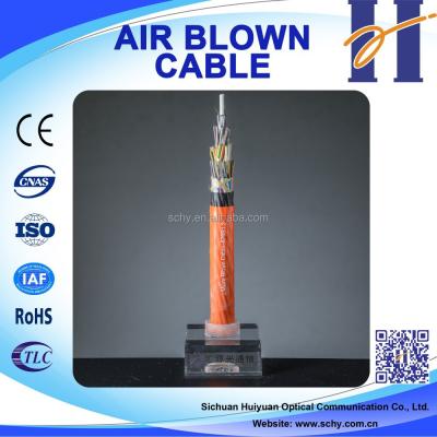 China 576 Core GCYTY / GCYFTY Single Mode Blown Micro Communication Cable Air Fiber Optic Cable Color Code for sale