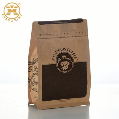 Китай Сумки кофе бумаги пятна УЛЬТРАФИОЛЕТОВЫЕ 2kg Compostable Kraft с клапаном ISO2008 замка застежка-молнии кармана продается