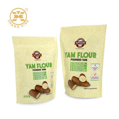 China Yam Flour Powder Stand Up Pouch Bag Cassava Maizena Flour Pouches Doypack Bag With Zipper for sale