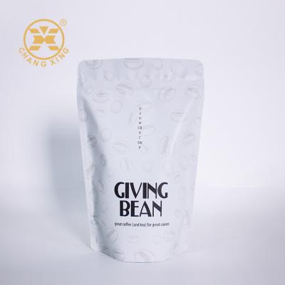 China Impresión de huecograbado Bolsa con cremallera permanente para envasado de café con papel de aluminio en venta