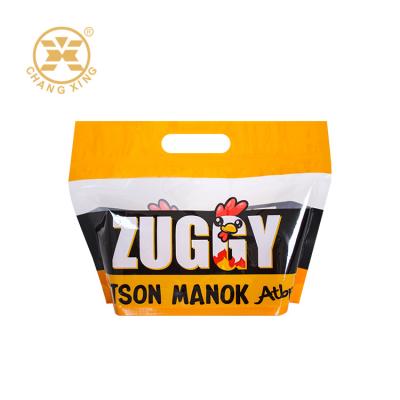 China Customized Roasted Chicken Packaging Grease Proof Plastic With Zipper for sale