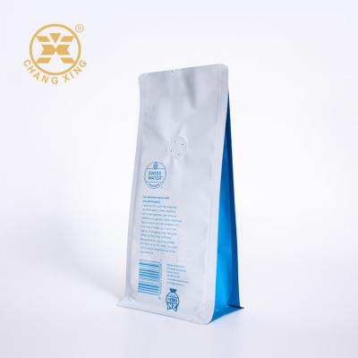Cina 250g 500g 1kg Flat Bottom Coffee Pouch Coffee Bean Packaging Bags With Zipper in vendita