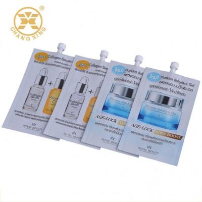 China AL-PET kosmetische Verpackentaschen-Tüllen-Beutel-flüssige Sahneplastikprobe mit Abdeckungs-Kissen-Satz zu verkaufen
