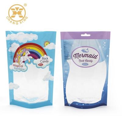 China Jelly Drops Holographic Ziplockk Bags Sweets Candy Custom Printed Resealable Bags for sale