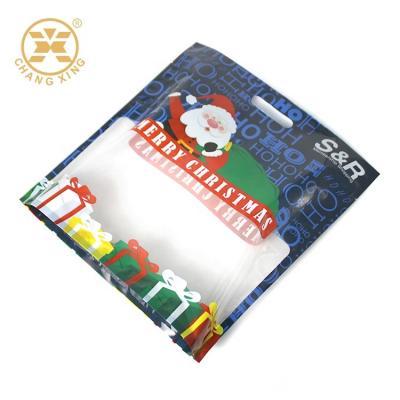 Chine L'emballage de casse-croûte de la sucrerie OPP met en sac les poches transparentes de support de GV avec la poignée simple de trou à vendre