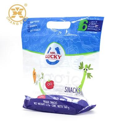 China Recycle Vegetables Custom Printed Stand Up Pouches Zipock Clear Plastic Packing Bags for sale