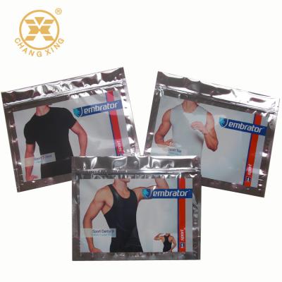 Cina Sacchetti di plastica trasparenti d'imballaggio della serratura dello zip dell'abbigliamento della borsa del chiaro indumento amichevole di Eco in vendita