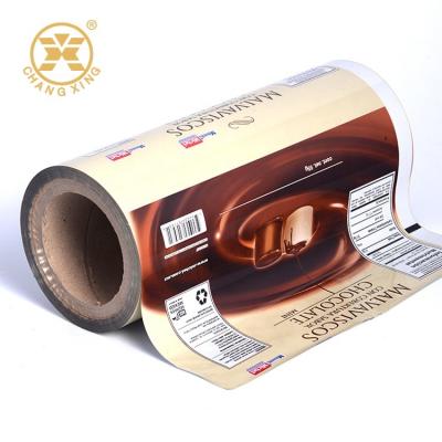 China BOPP Coffee Tea Milk Plastic Roll For Food Packaging Opaque Heat Seal Laminating Film for sale