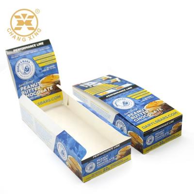 Chine Boîtes de empaquetage de carton excentré blanc de CMYK pour l'emballage de boîte-cadeau de biscuit du casse-croûte 400g à vendre