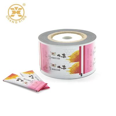 China Automatic Plastic 10g 20g Food Packaging Film Roll For Honey Sauce Sachet for sale