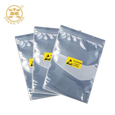 China Plastic Electronic Circuit Moisture Proof Packaging Anti Static Ziplockk Bags Electrostatic Proof for sale