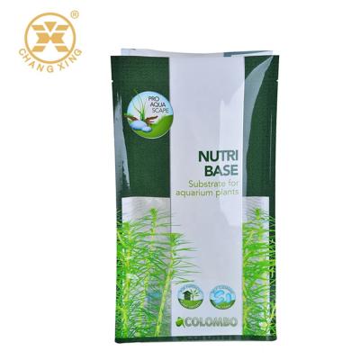 China Sustainable 2lb 5lb BOPP Organic Fertilizer Packaging Bags Gravure Flat Bottom Box Pouch for sale