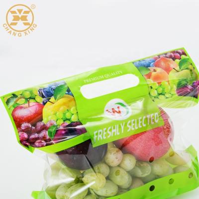 China 750g Transparent Composite Fresh Fruit Vegetable Packaging Bopp Plastic Bags for sale