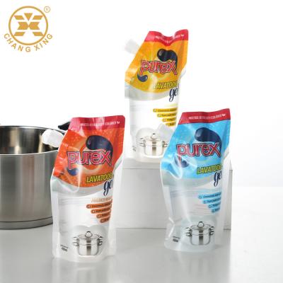 China De encargo de empaquetado detergentes libres reutilizables de la bolsa de BOPP BPA impresa se colocan encima de bolsas en venta