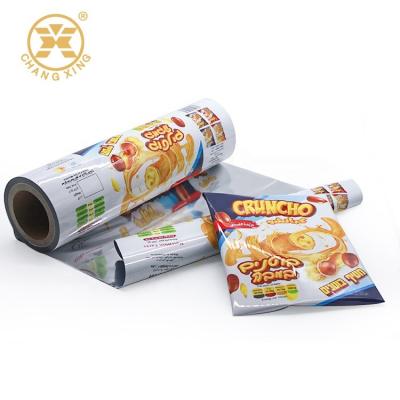 China Cheese Heat Sealable Heat Shrink Film Roll Printed Packaging Food Grade For Tortilla Chips for sale