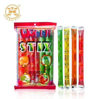 China Opaque Fruit Jelly Stick Automatic Packaging Film BOPP Plastic Wrap Roll For Packing for sale